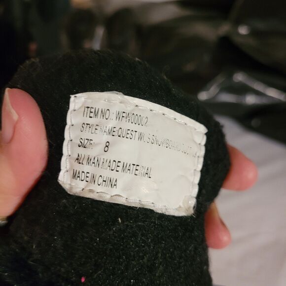 Wmns Quest Black/purple Thinsulate Snow Boots Sz 8 - Picture 6 of 11